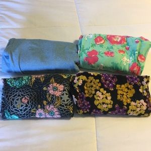 Lot of Lularoe Leggings 4 pair OS